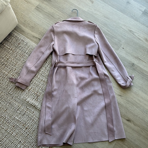 Zara Faux Suede Coat - Picture 3 of 4